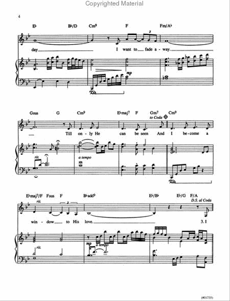 Window to His Love - Vocal Solo Voice Solo scores gallery preview page 3