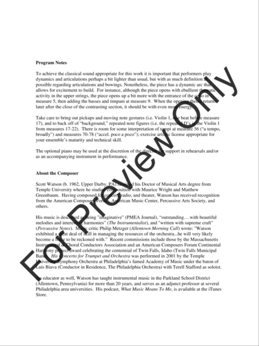 Festive Intrada String Orchestra scores gallery preview page 3