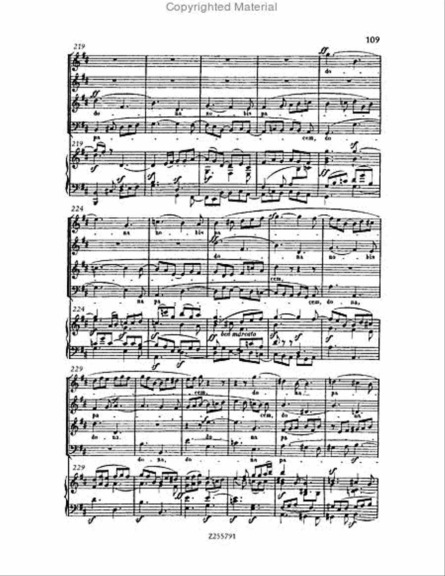 Missa Solemnis, Op.123 Choir scores gallery preview page 109