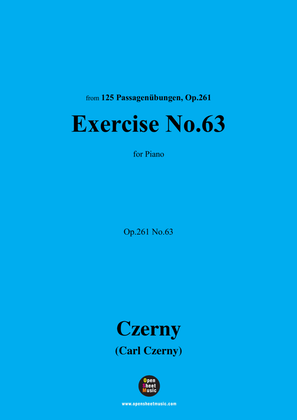 C. Czerny-Exercise No.63,Op.261 No.63