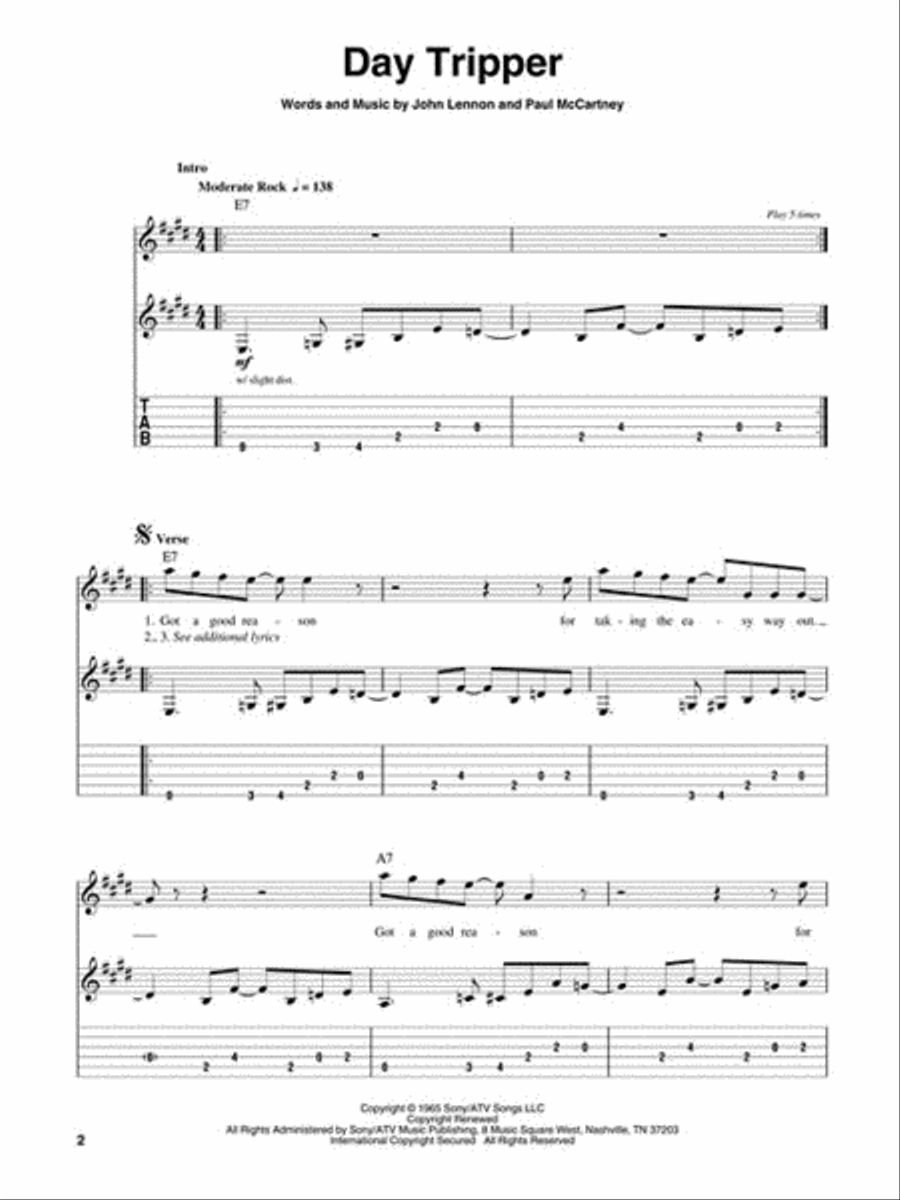 Rock Guitar Tablature scores gallery preview page 5