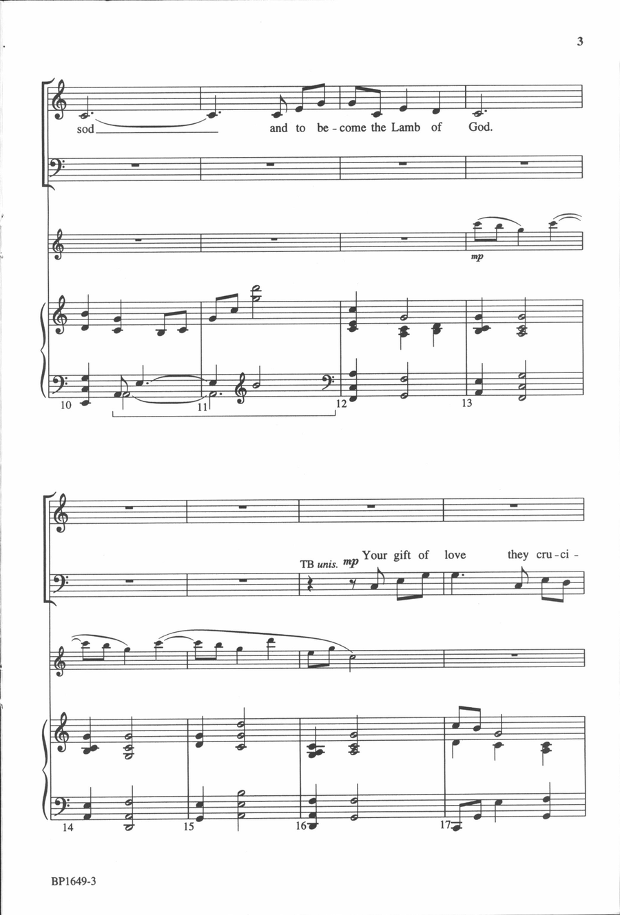 Lamb of God 4-Part scores gallery preview page 4