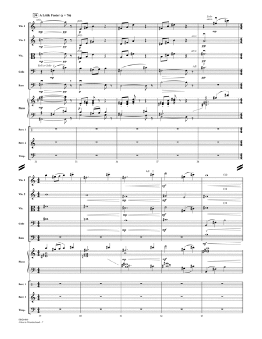 Alice In Wonderland - Full Score Orchestra scores gallery preview page 6