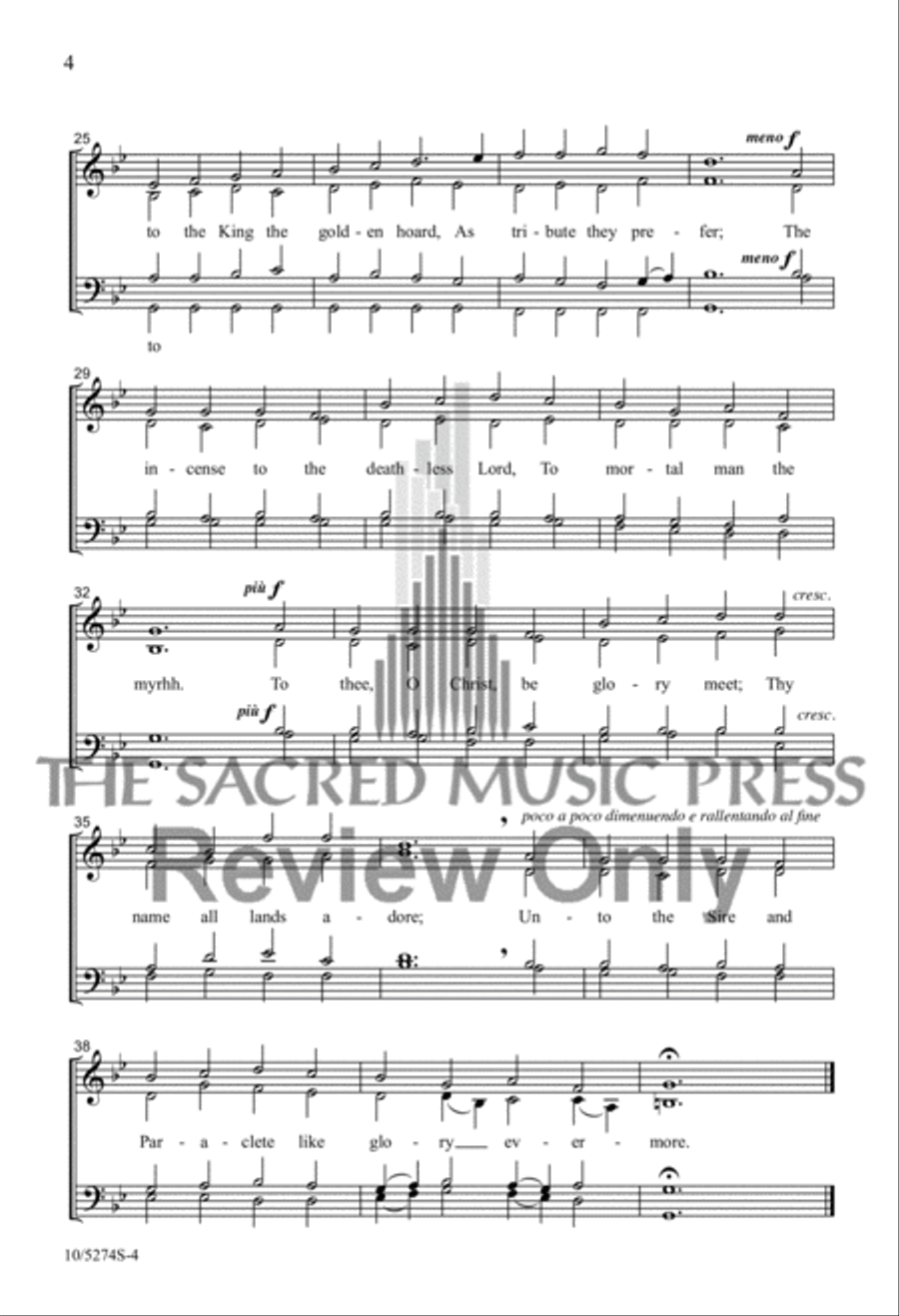 Fair Bethlehem 4-Part scores gallery preview page 3