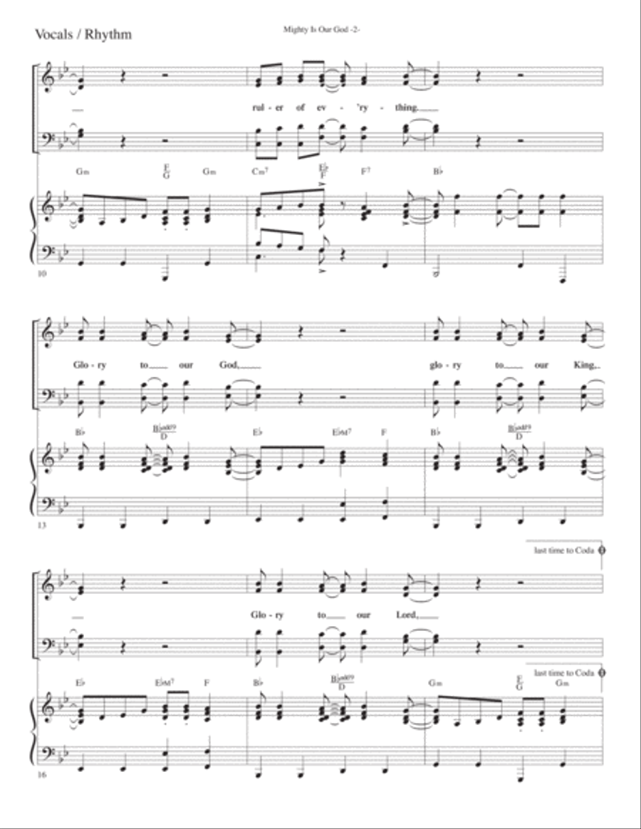 Mighty Is Our God Voice scores gallery preview page 2