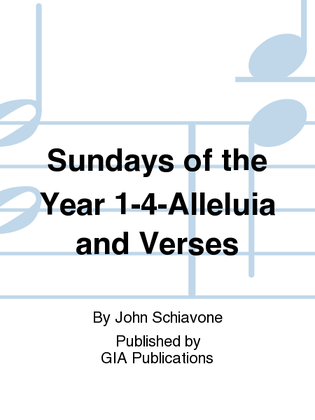 Alleluia Verses for Sundays of the Year 1-4