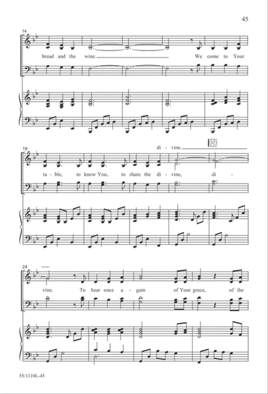 The Living Last Supper 4-Part scores gallery preview page 46