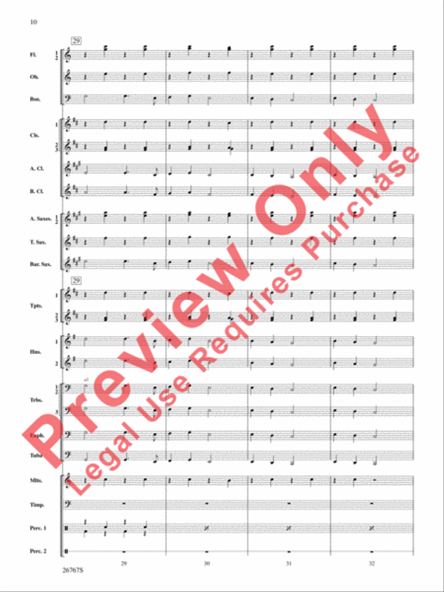 Variations on Ding Dong the Witch Is Dead (from The Wizard of Oz) Concert Band scores gallery preview page 11