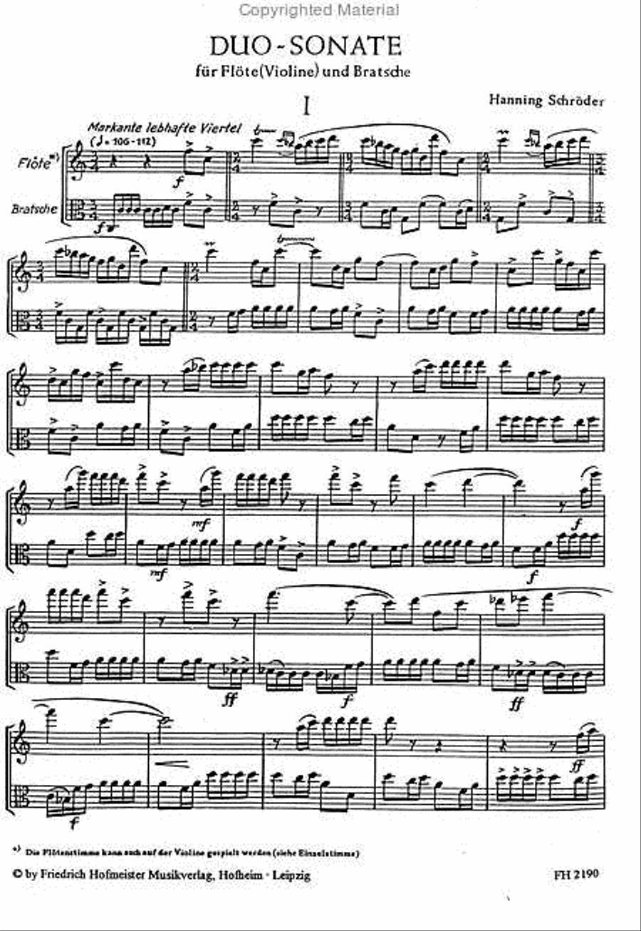 Duo-Sonate Flute scores gallery preview page 3