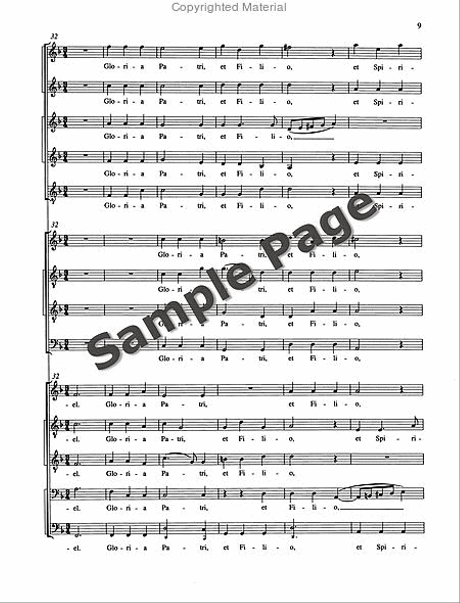 Nunc Dimittis Three Choirs STTB scores gallery preview page 10