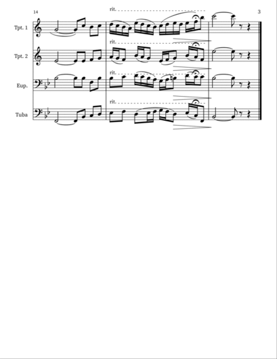 How Great Thou Art Small Ensemble scores gallery preview page 3