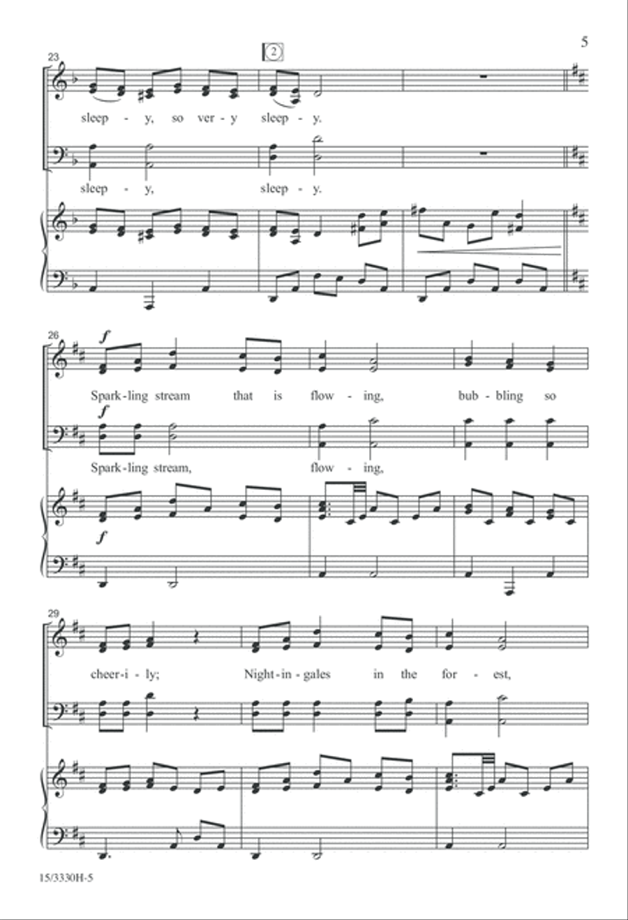 A la Nanita Nana A la Nanita Nana 4-Part scores gallery preview page 5