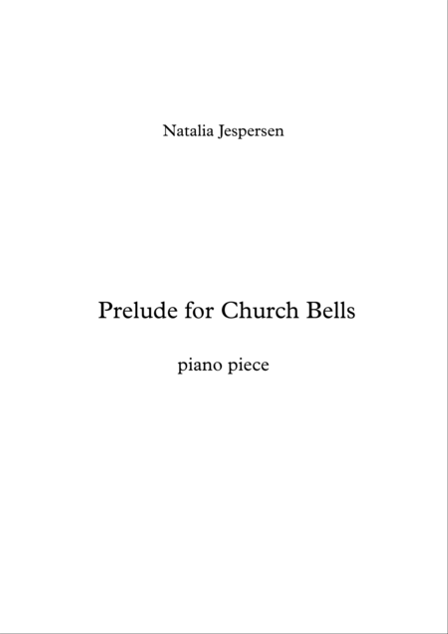 Prelude for Chruch Bells Piano Solo scores gallery preview page 1