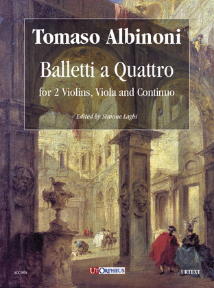 Book cover for Balletti a Quattro for 2 Violins, Viola and Continuo