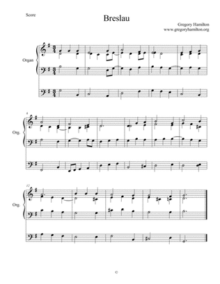 Breslau - Take up Thy Cross - Alternate Harmonization