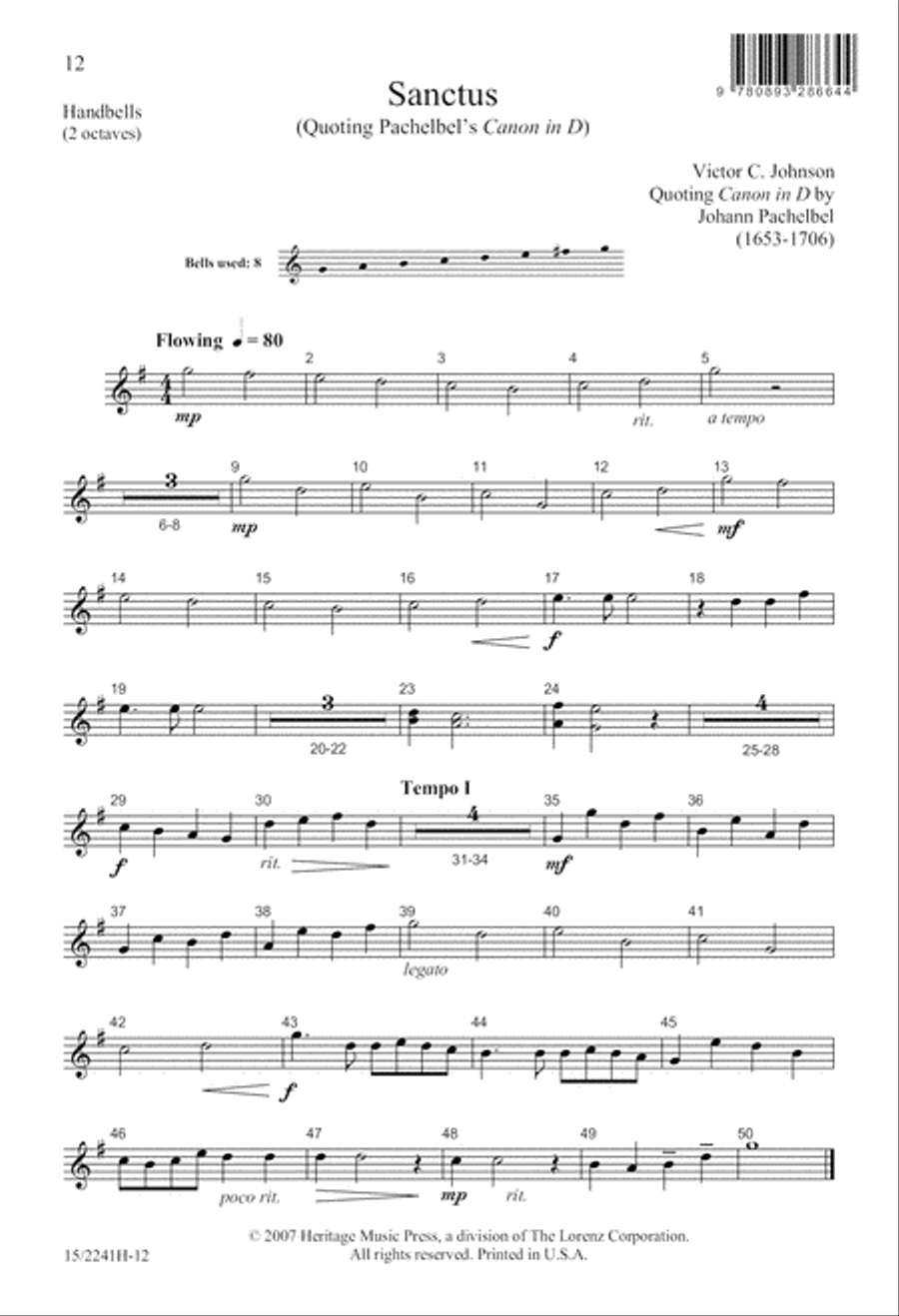 Sanctus 4-Part scores gallery preview page 13