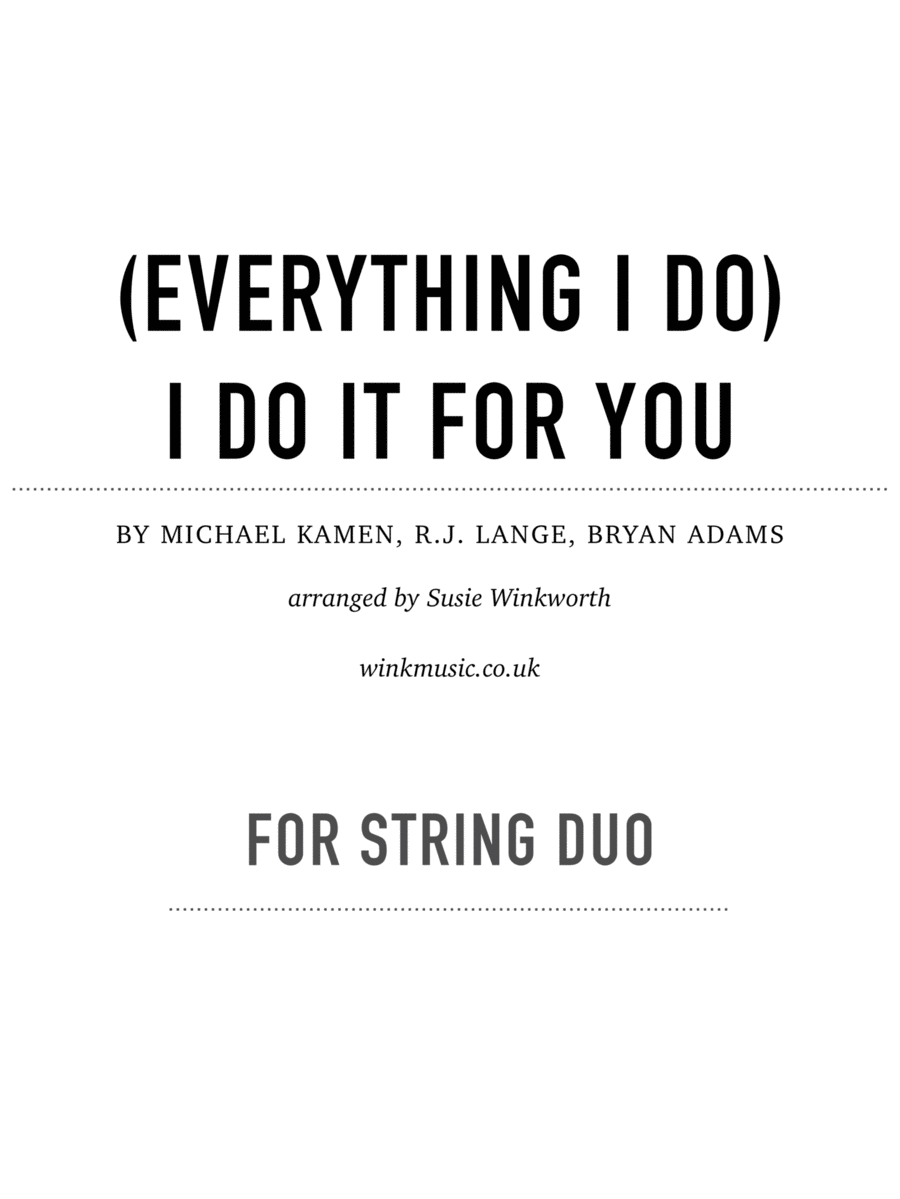 (everything I Do) I Do It For You image number null