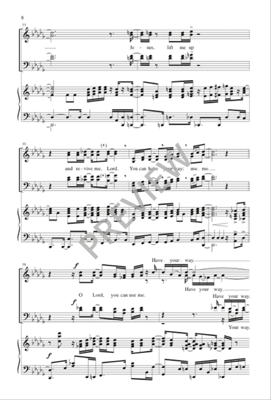 Use Me 4-Part scores gallery preview page 8