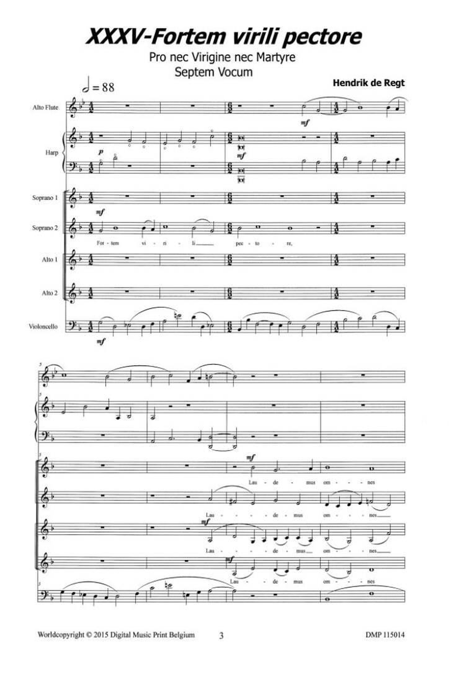 Fortem Virili Pectore Fortem Virili Pectore Unison Choir scores gallery preview page 2