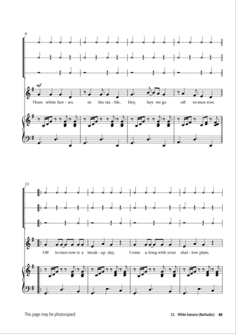 Young Voiceworks Unison Choir scores gallery preview page 35