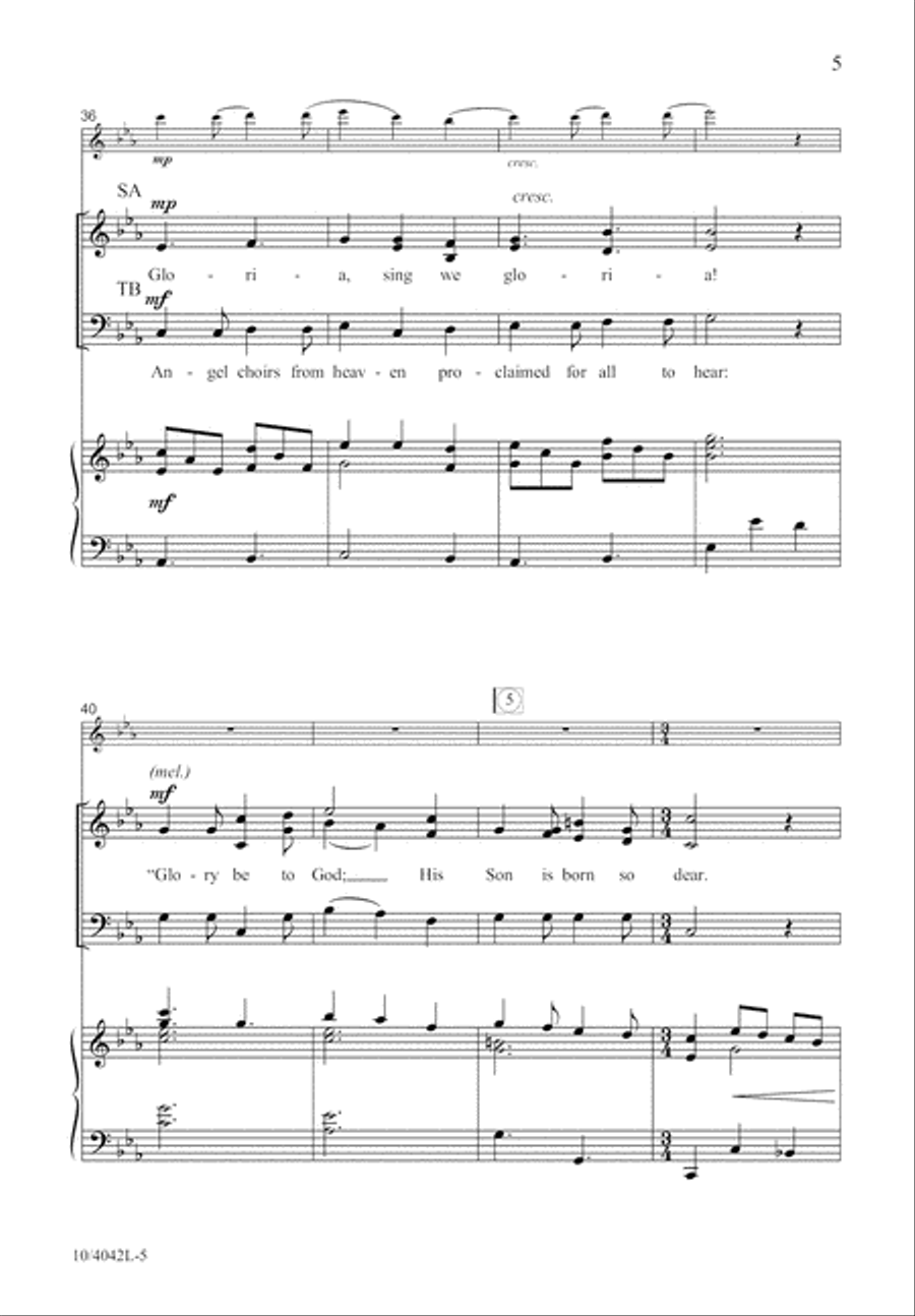 Heaven Sang for Joy Heaven Sang for Joy 3-Part scores gallery preview page 6