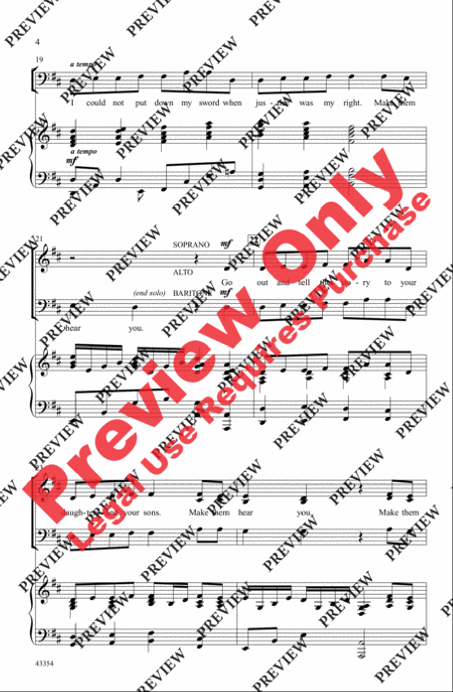 Make Them Hear You 3-Part scores gallery preview page 4