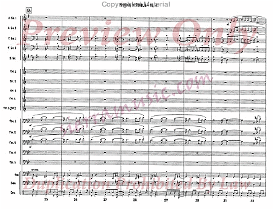 String Of Pearls Jazz Ensemble scores gallery preview page 5