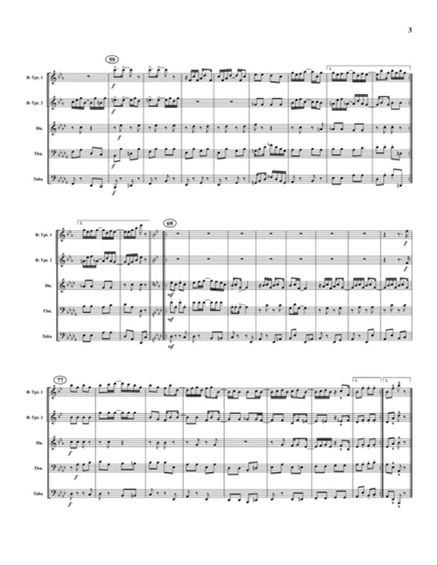 Maple Leaf Rag Brass Quintet scores gallery preview page 3