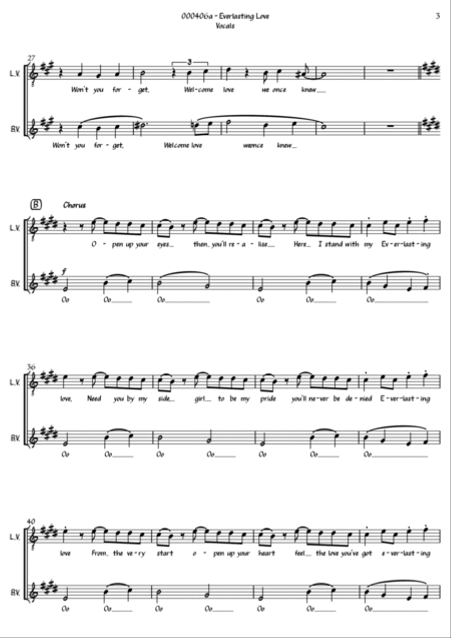 Everlasting Love Everlasting Love Small Ensemble scores gallery preview page 3