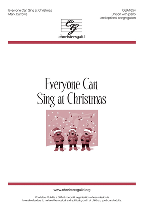 Book cover for Everyone Can Sing at Christmas