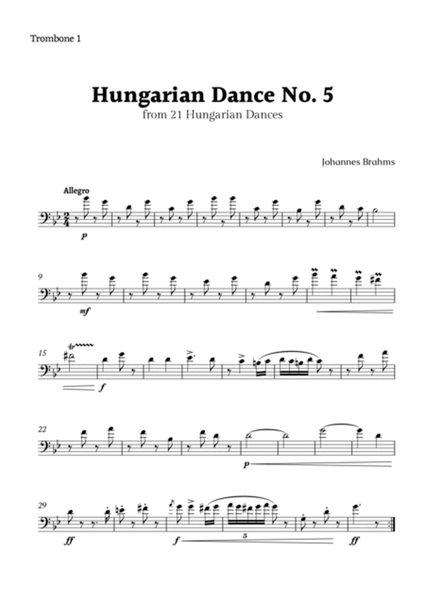 Hungarian Dance No. 5 by Brahms for Trombone Trio image number null