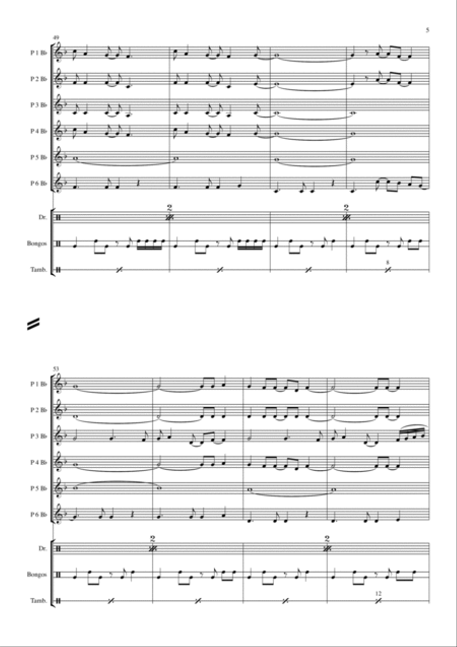Blinding Lights Concert Band scores gallery preview page 5
