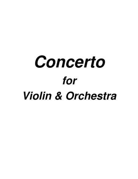 Opus 127, Concerto for Violin & Orchestra in C-do (Score) image number null
