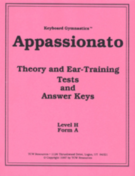 Keyboard Gymnastics Theory & Ear-Training Test Appassionato