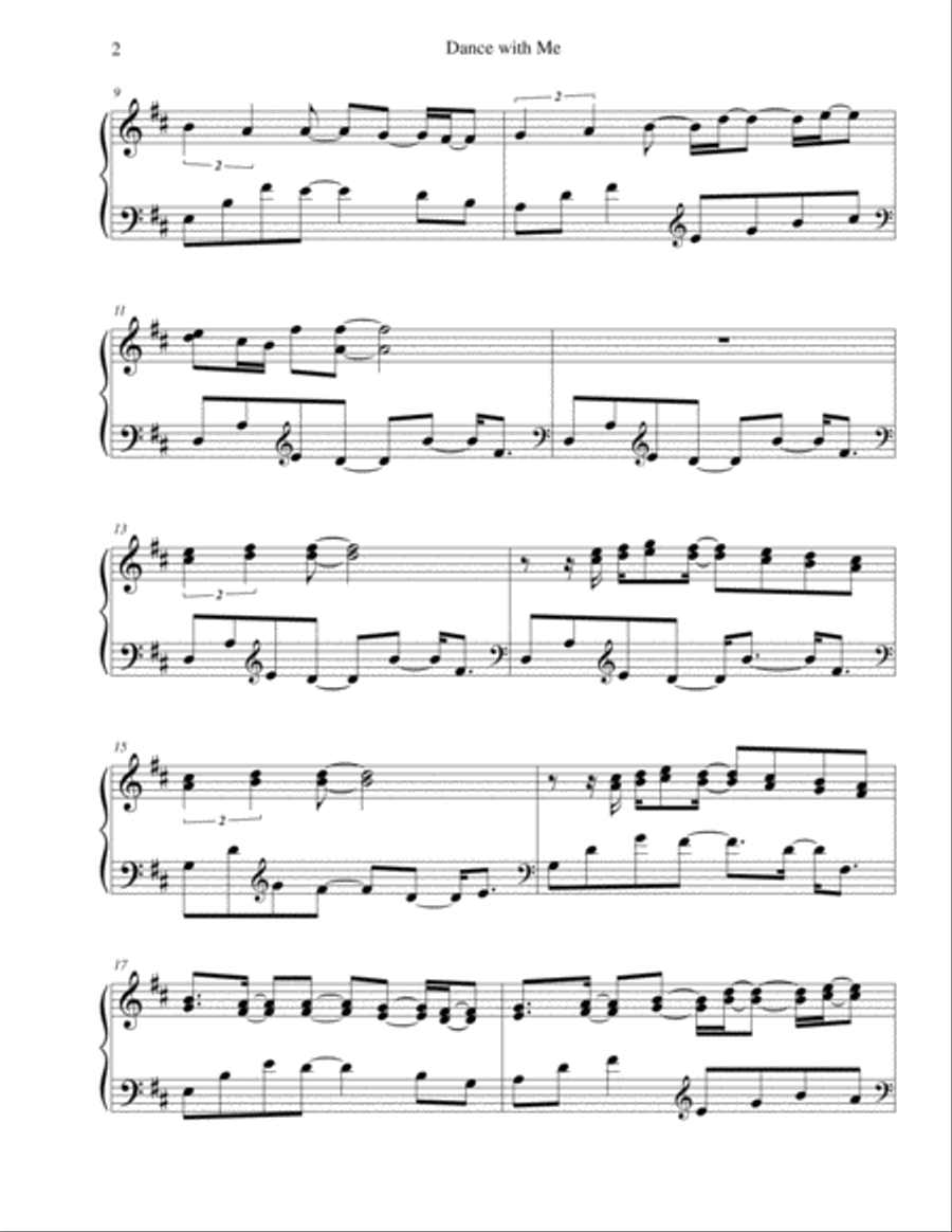 Dance With Me Dance With Me Voice scores gallery preview page 2
