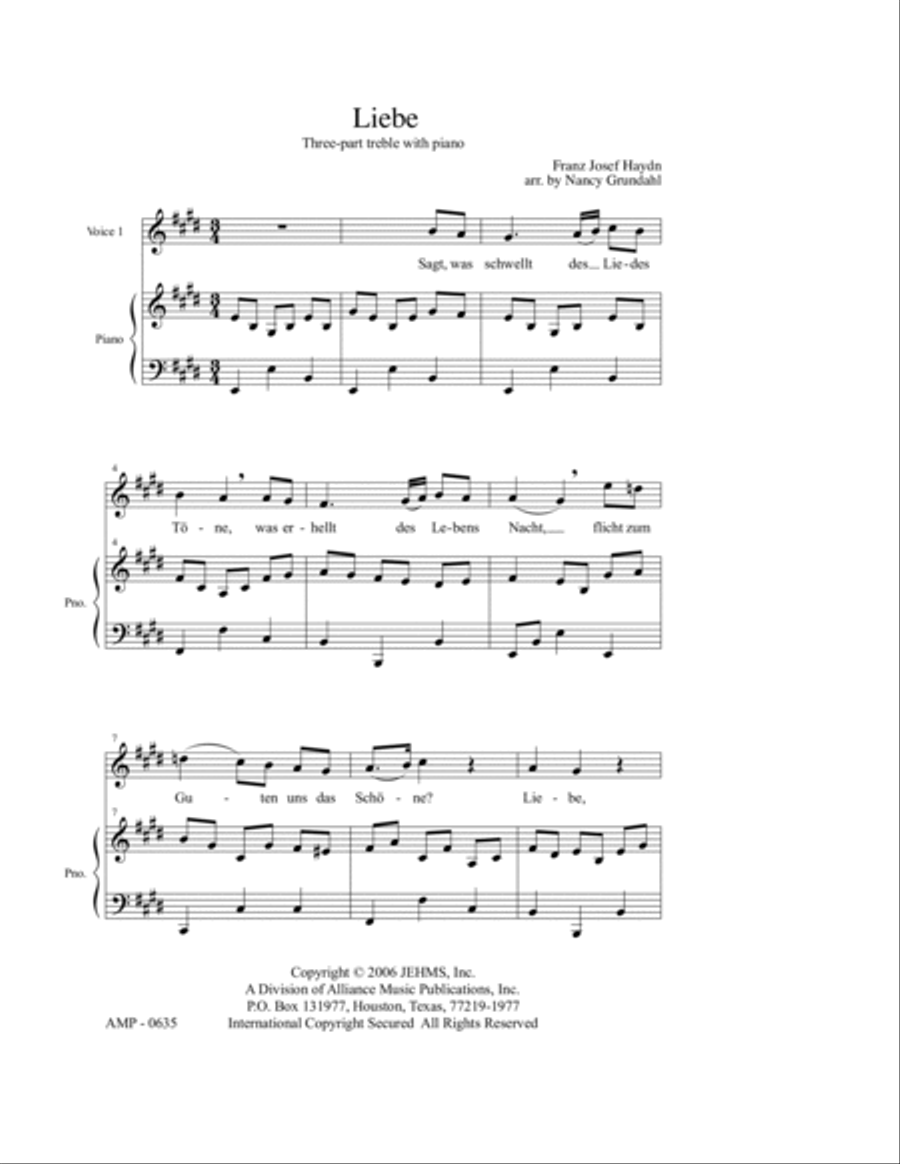 Liebe 3-Part scores gallery preview page 5