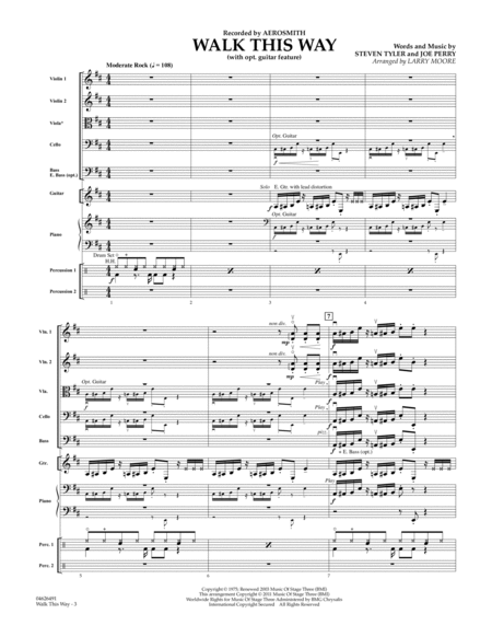 Walk This Way - Conductor Score (Full Score)
