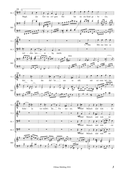 Sechs Weihnachtsliedbearbeitungen für vier Männerstimmen (TTBB) und Harfe, op. 257 (2016)