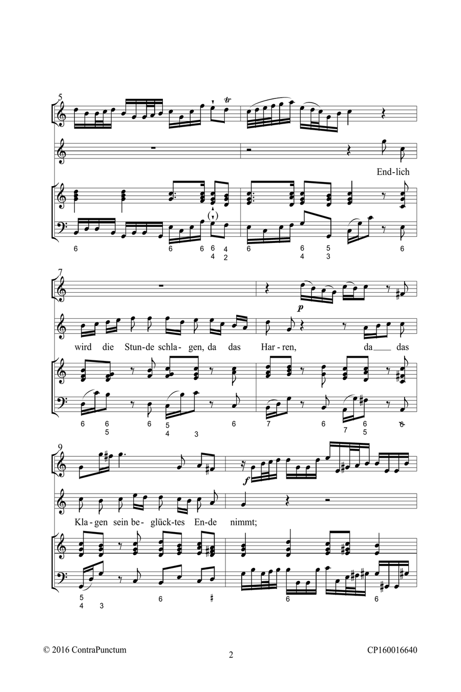 Harmonischer Gottesdienst TWV 1:440 Endlich wird die Stunde schlagen Oboe Solo scores gallery preview page 6