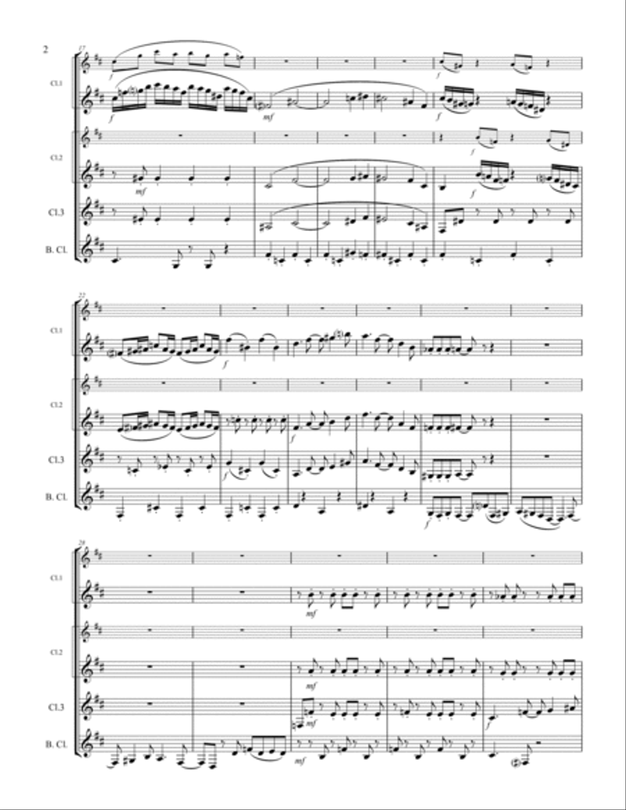 Theme From The Simpsons TM from the Twentieth Century Fox Television Series THE SIMPSONS Woodwind Quartet scores gallery preview page 3