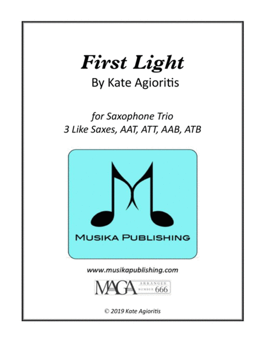 First Light - Saxophone Trio image number null