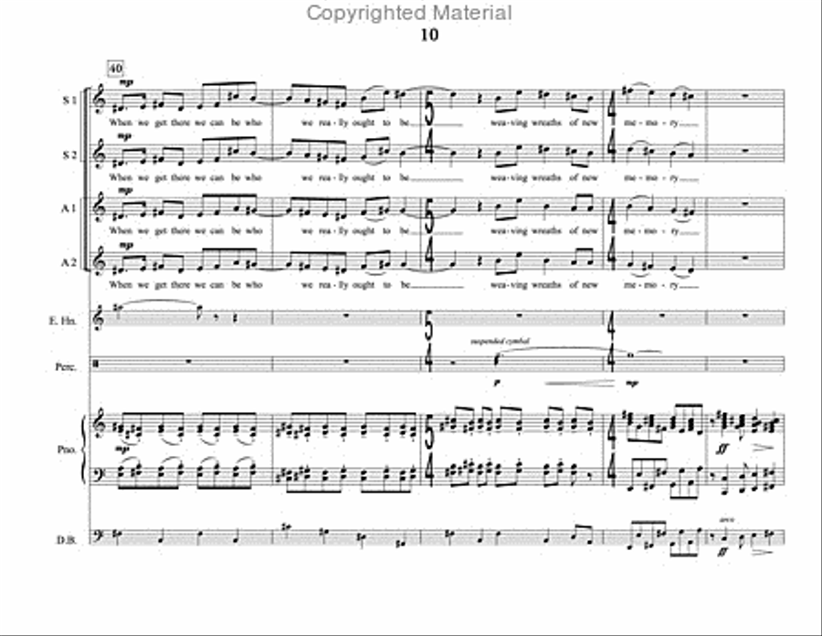 Song of Summer (choral score) SSAA scores gallery preview page 11