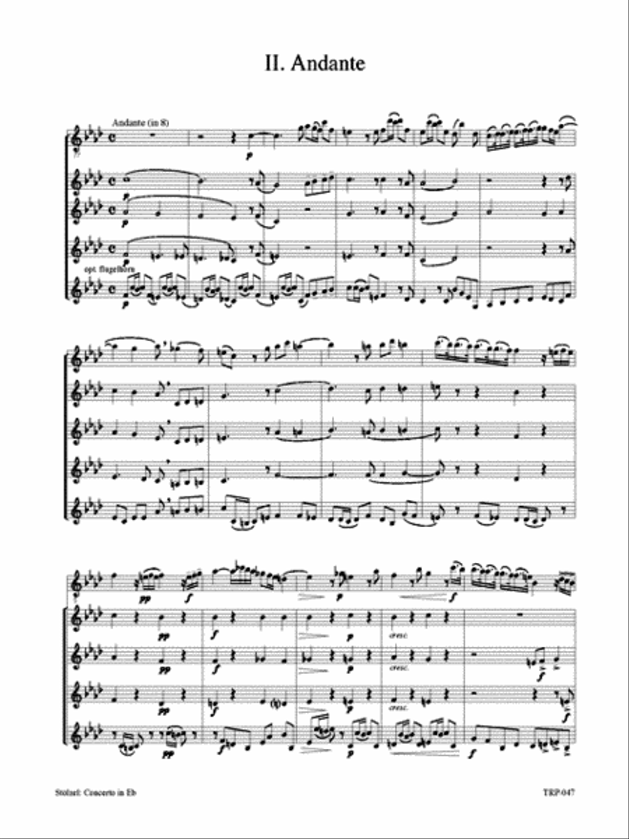 Concerto in E-flat Small Ensemble scores gallery preview page 3