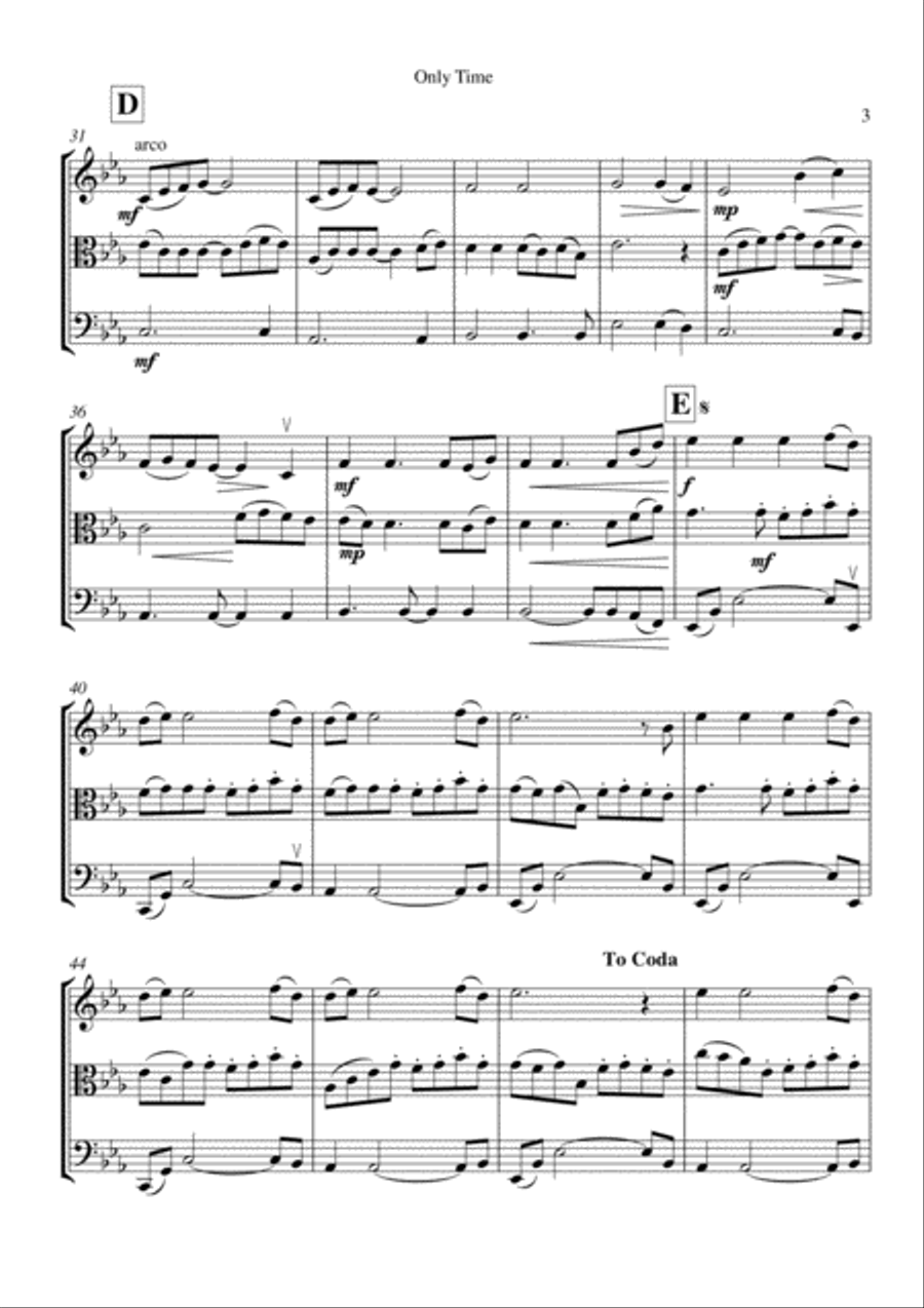 Only Time Only Time String Trio scores gallery preview page 4