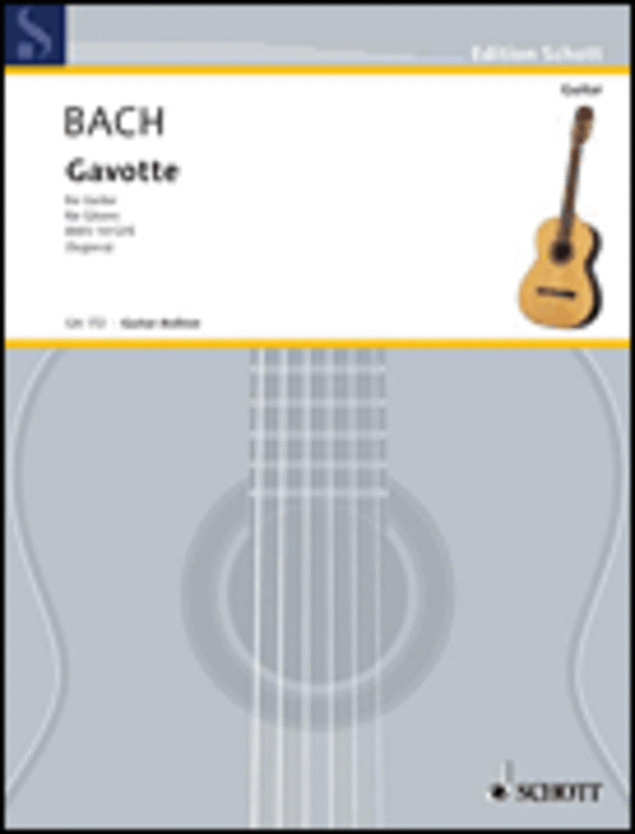 Gavotte in E Major, BWV 1012 Acoustic Guitar scores gallery preview page 1