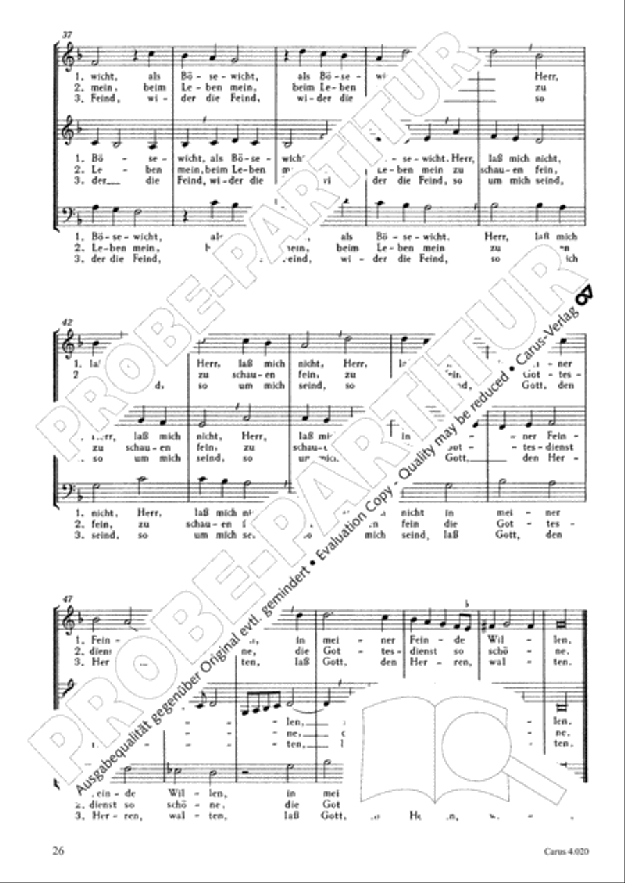 Calvisius: Tricinia. Psalmen und Motetten zu drei Stimmen Choir scores gallery preview page 27