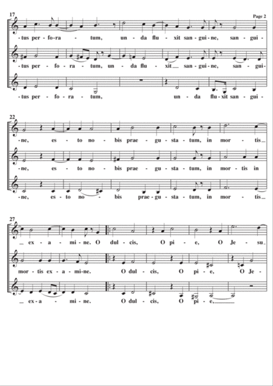 Ave Verum Corpus (Byrd) A Cappella SSA SSA scores gallery preview page 2