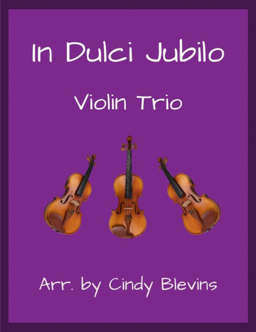 In Dulci Jubilo, for Violin Trio image number null