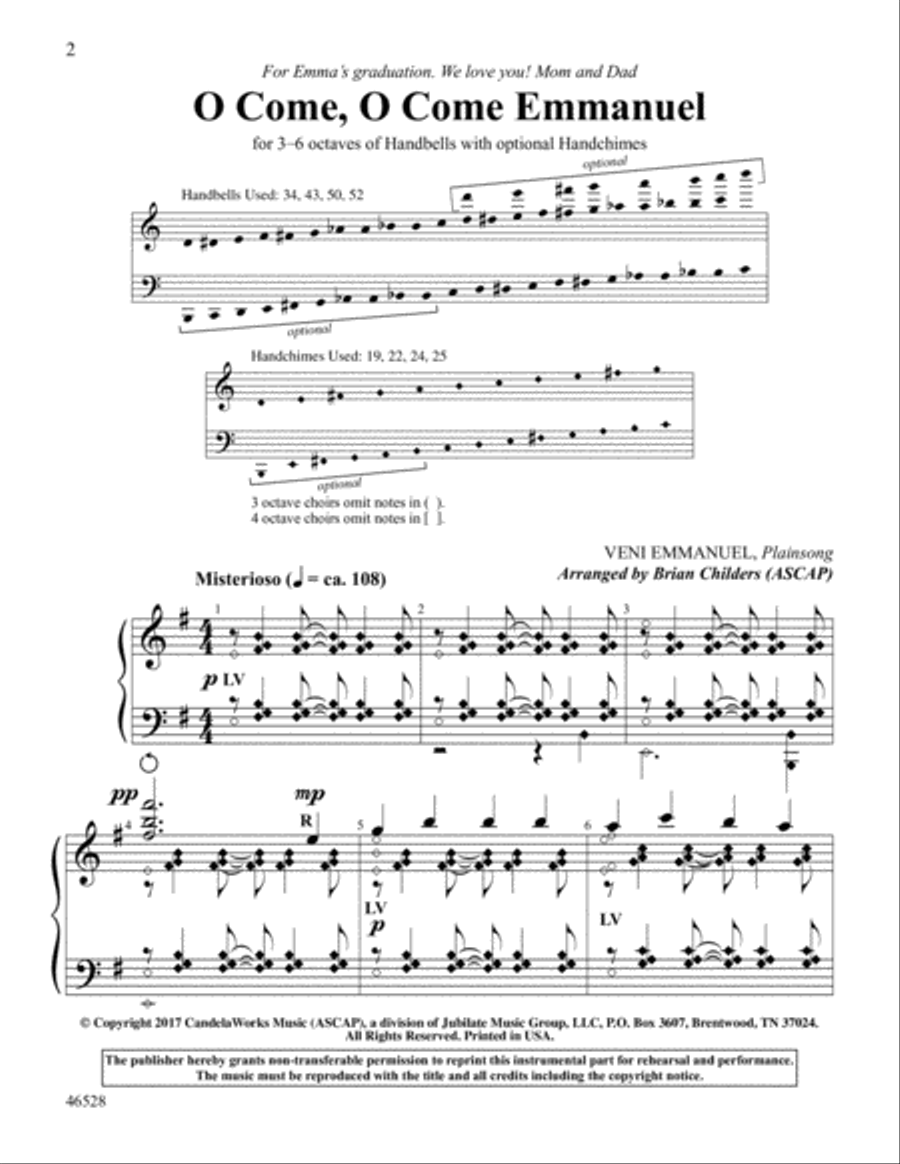 Bells & Chimes for Special Times Handbell Choir scores gallery preview page 3