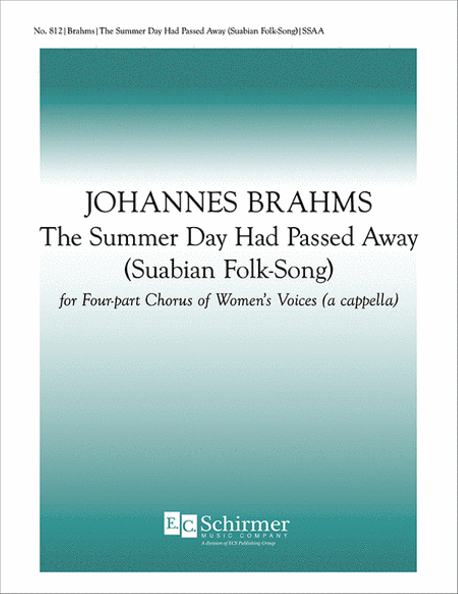 The Summer Day Had Passed Away (Suabian Folk Song) SSAA scores gallery preview page 1